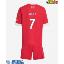 Liverpool Florian Wirtz #7 Replica Home Minikit 2025-26 Short Sleeve (+ pants)